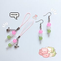 mochi küpe ve charm