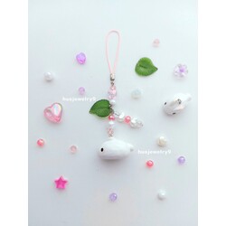 bunny telefon charmı