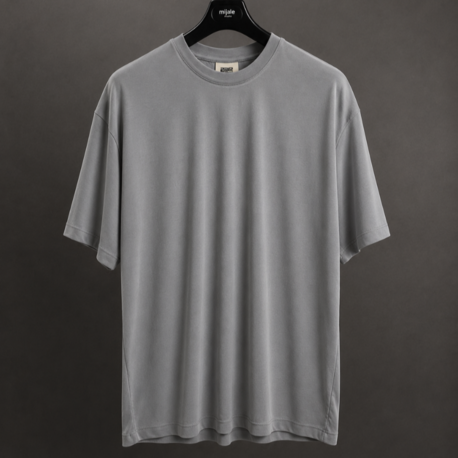 Oysho Oversize Basic T-Shirt - Füme