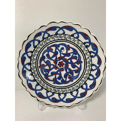 18cm lik Çini Seramik Duvar Aksesuarı,Tabak.