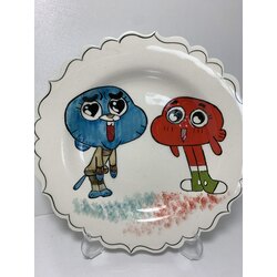 Eşsiz Tasarımlı 18 cm Çizgi Film Karakterli Çini Tabak