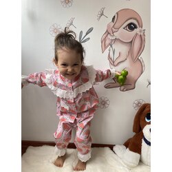 Karpuz Desenli fistolu pijama takımı 