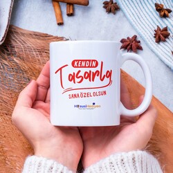 Beyaz Seramik Kupa Bardak 