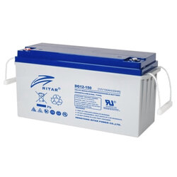  RITAR DG12-150 12V 150 Amper jel batarya (750 Cycle) Güneş paneli aküsü deep cycle