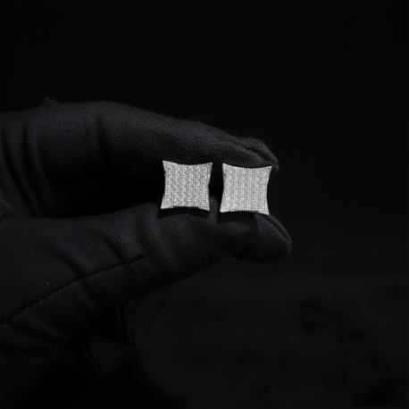 ICE-C "SHAPED" SILVER EARRING