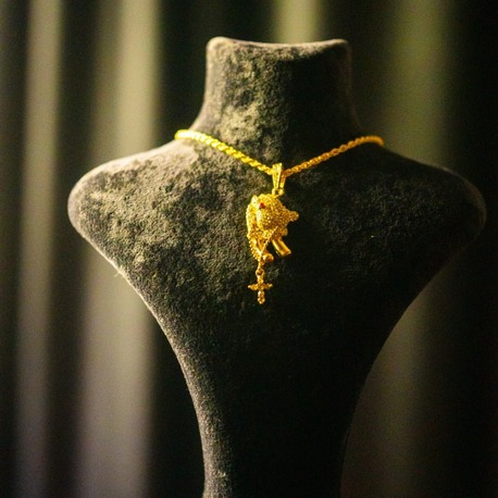 ICE "PRAY TO GOD" GOLD PENDANT