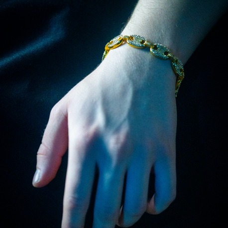 ICE-C "BEAN" GOLD BRACELET