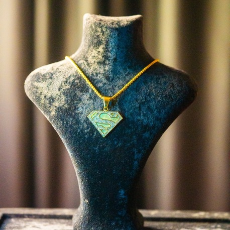 ICE-C "SUPERMAN" GOLD PENDANT