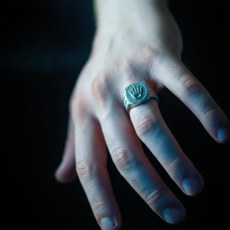 ICE-C "KING" SILVER RING