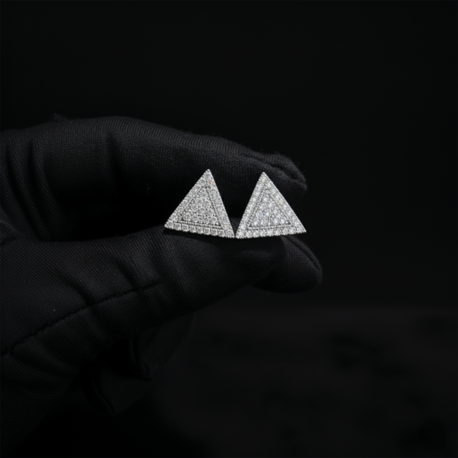 ICE-C "IRON" SILVER EARRING
