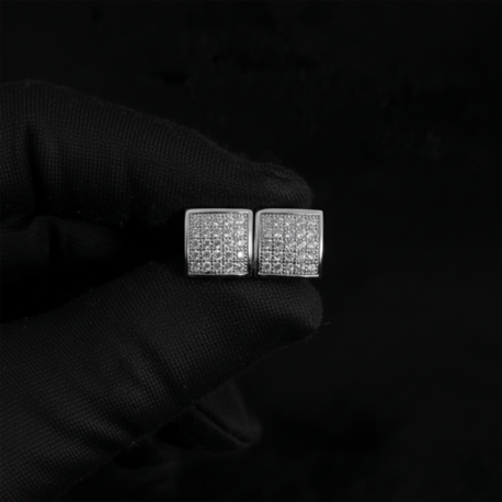 ICE-C "DD" SILVER EARRING