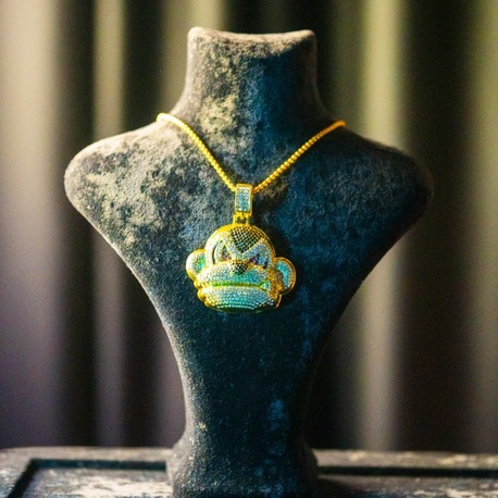 ICE-C "MONKEY" GOLD PENDANT