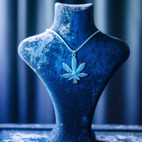 ICE "WD" SILVER PENDANT