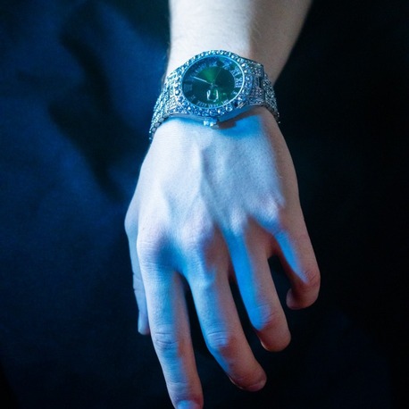 ICE “GREEN ROLLIE” SILVER-GREEN WATCH