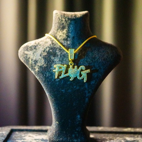 ICE "PLUG" GOLD PENDANT