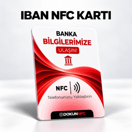 IBAN NFC Kartı 15x10 cm
