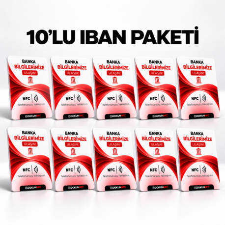 10’lu IBAN Paketi 15x10 cm