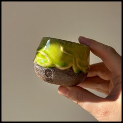 Impasto Küçük Boy Kupa - Yeşil (1 adet kupa)