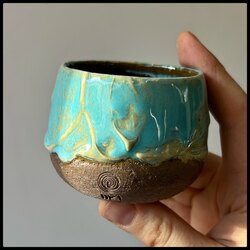 Impasto Küçük Boy Kupa - Turkuaz(1 adet kupa)
