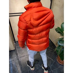 Logo Nakışlı Oranj Şişme Mont ŞM1501