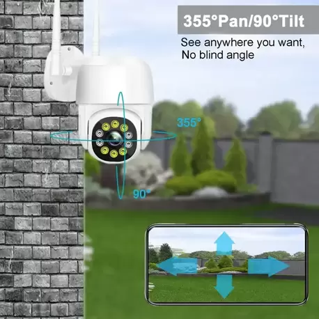 Dış Mekan Güvenlik Kamerası 1080P CCTV Kamera 2.4Ghz WiFi Kablosuz Gözetim Kamerası 