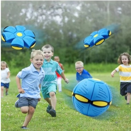 Işıklı Sihirli Zıplayan Top - Şekil Değiştiren Flat Ball Disk