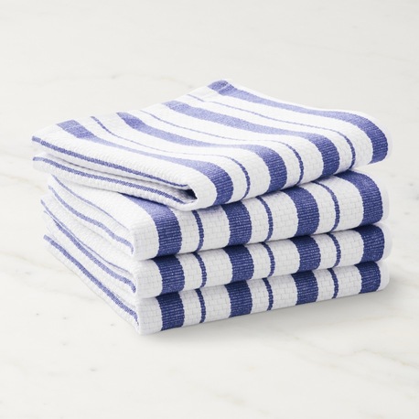 2'li Stripes Mavi Havlu Seti