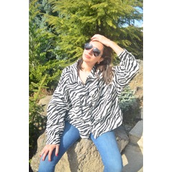 Zebra Desenli Ceket