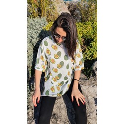 Avokado Baskılı Tişört