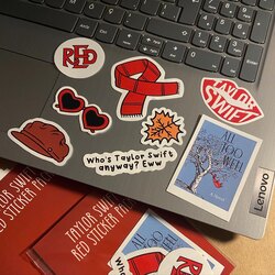 8'li Taylor Swift Red Sticker Seti