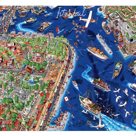  İstanbul Sultanahmet Poster ( Türkçe ) imzalı
