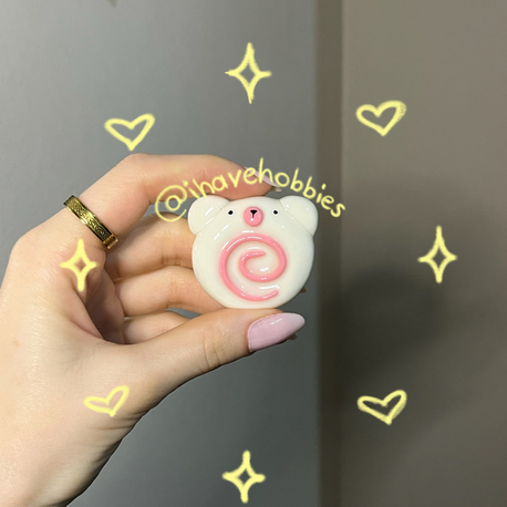Spiral bear worry stone