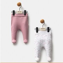 2 li patikli bebek alt -penye bebek pantolon