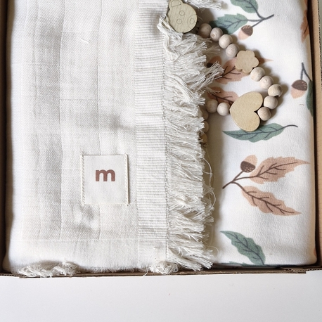 Muslin + penye battaniye seti