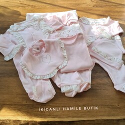 Bebek Hastane Çıkış Takımı-Cassiopebaby-Organik Yenidoğan Takım 