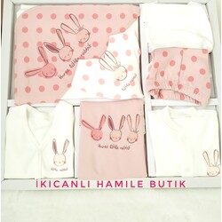 Hastane çıkış seti - tavşanlı - 10 lu set