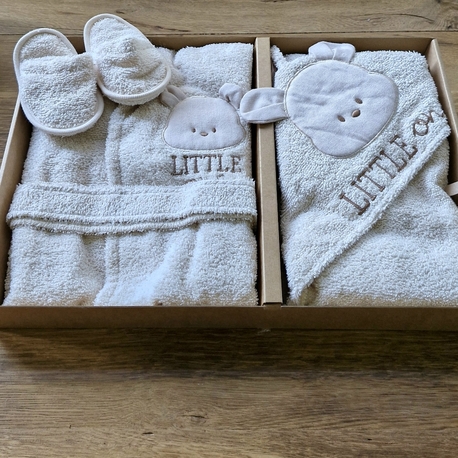 Little One Bebek Bornoz Takım