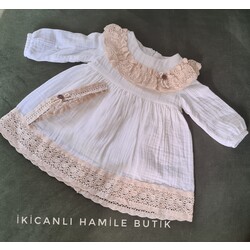 Muslin Bebek Elbisesi -Bebek Elbise