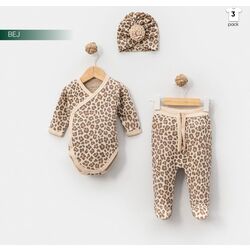 Leopar Bebek Zıbın Takım
