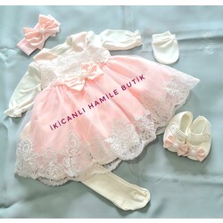 Ŕüya Bebek Mevlüt Elbise takım- pembe