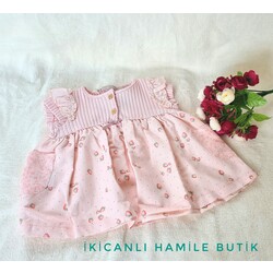 Bebek elbise -pembe bebek elbisesi