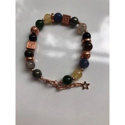 Ikoaccessories Doğal Taşlı Para Bilekliği