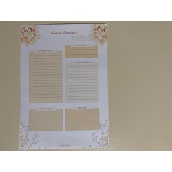 Buket Çiçek Günlük Planlayıcı