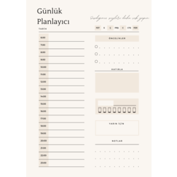 Klasik Günlük Planlayıcı Bloknot