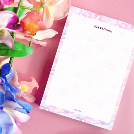 Mor Çiçek Defter
