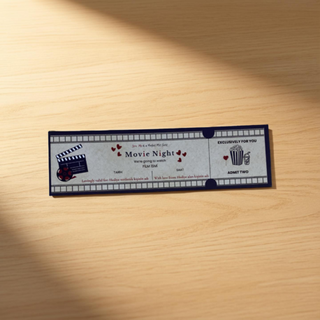 Movie Night (İngilizce) Ticket Kart