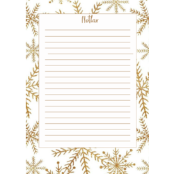 Kar Tanesi Notepad