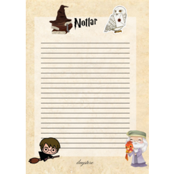 Harry Potter Temalı Notepad (4.Model) | İlay Store