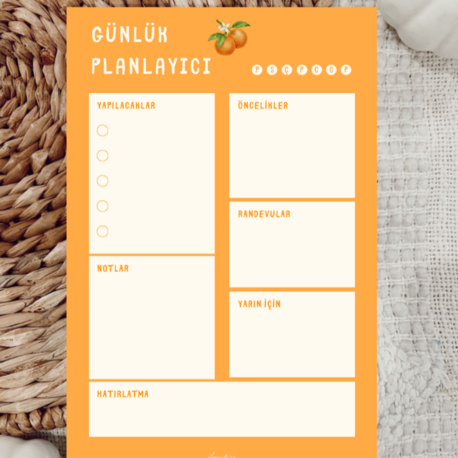 Portakal Günlük Planlayıcı