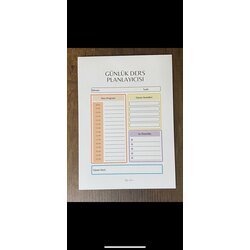 Renkli Günlük Ders Planlayıcı